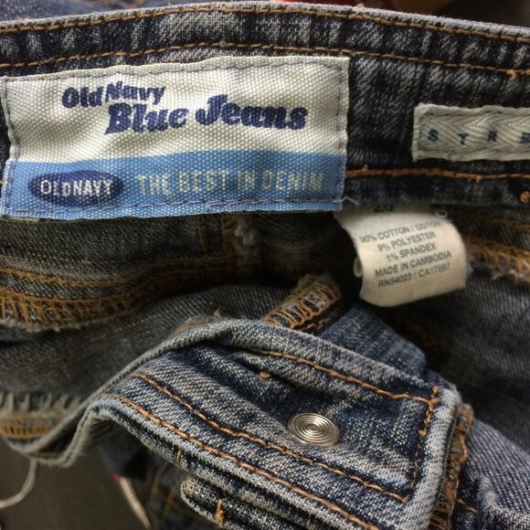 Old Navy Vintage Y2K Denim Skirt 5 Pocket Style Medium Wash Above Knee Size 20 - Picture 2 of 4